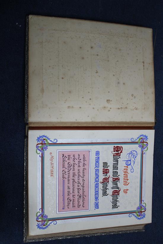 Victorian Morrocan bound photograph album A/F(-)